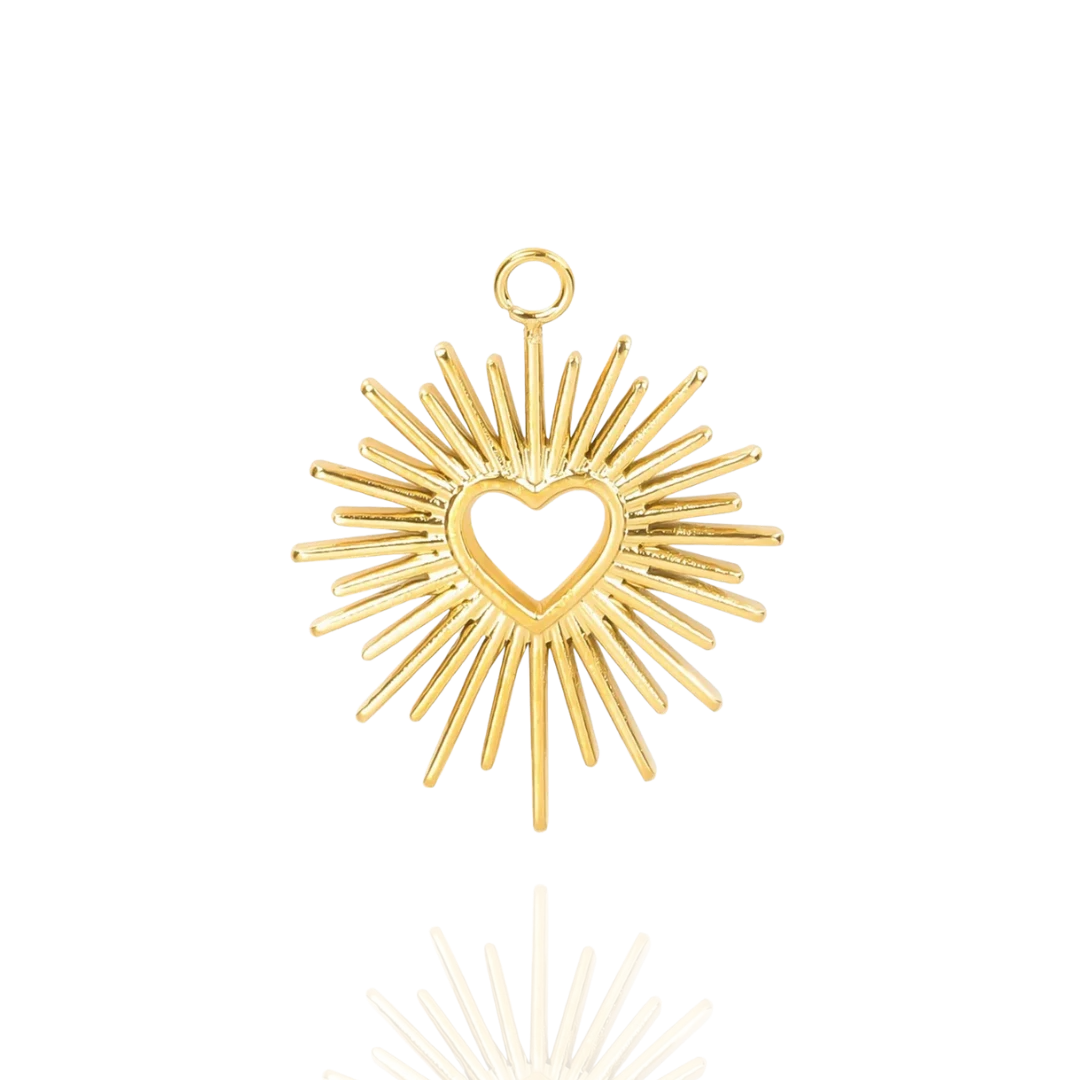 Breloque Coeur Ensoleillé Écrin Divin