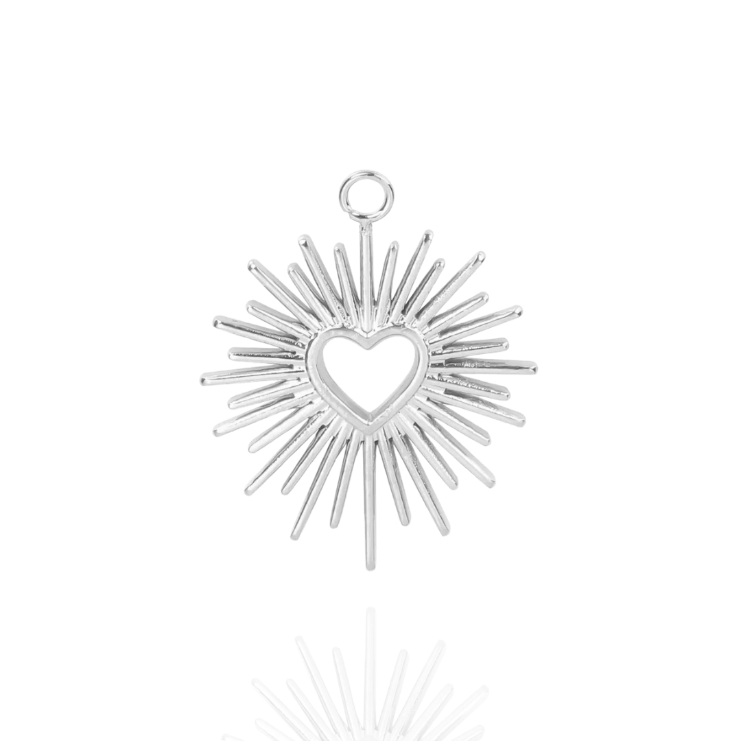 Breloque Coeur Ensoleillé Écrin Divin