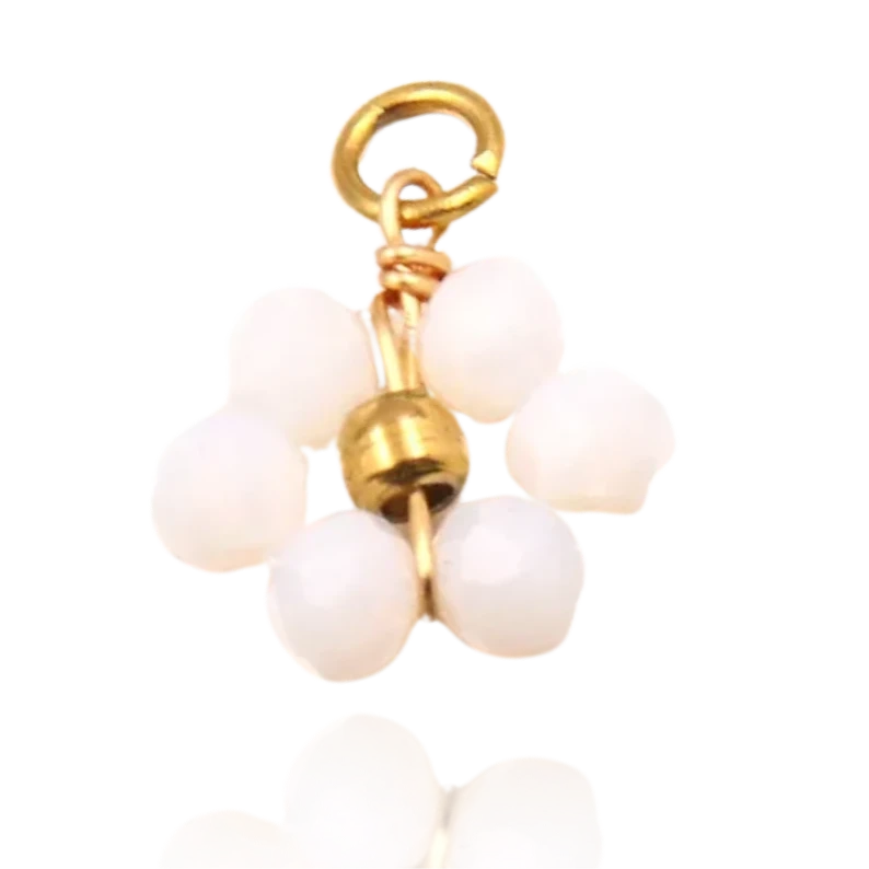 Breloque Fleur en Perles Écrin Divin