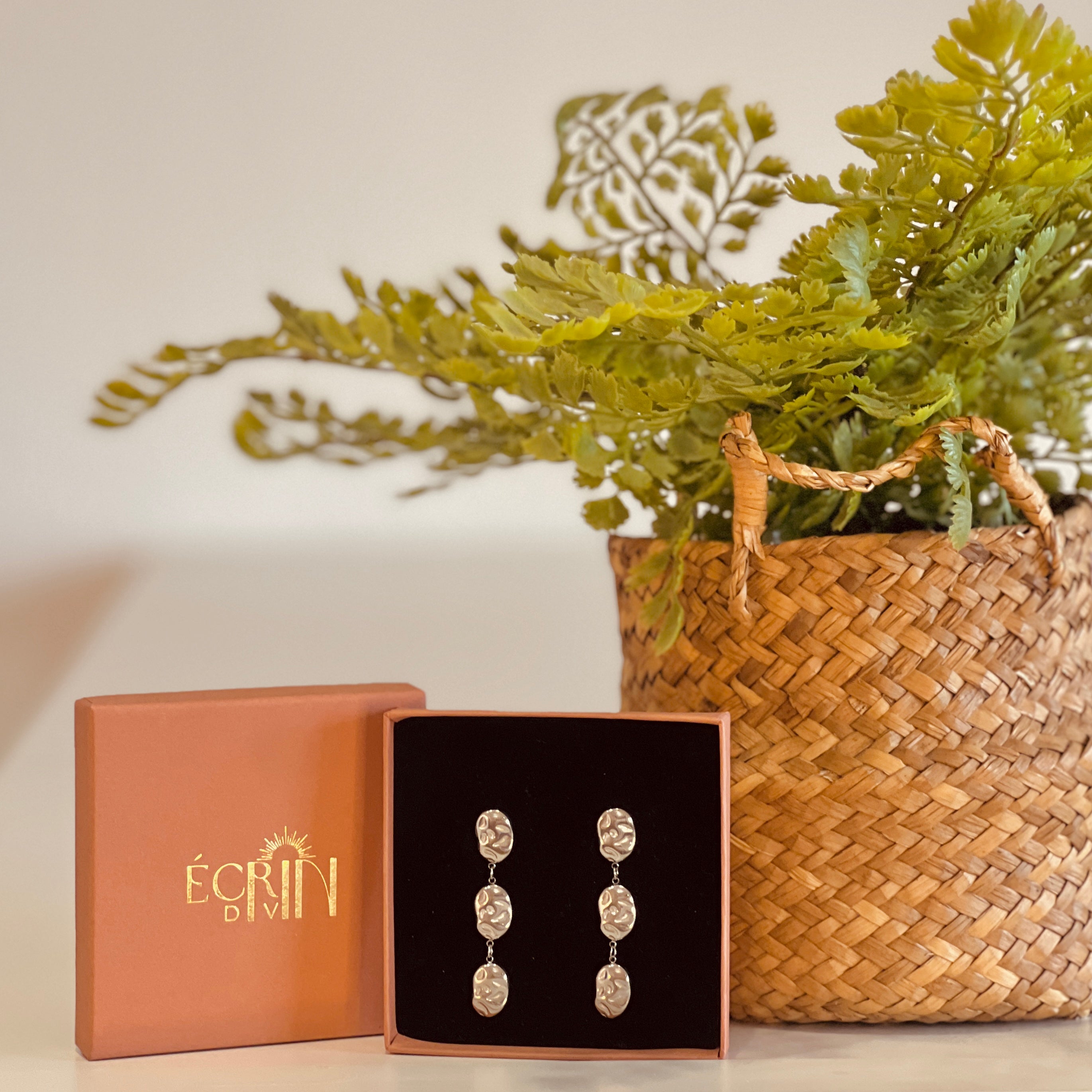 Boucles d'oreilles Violette Écrin Divin