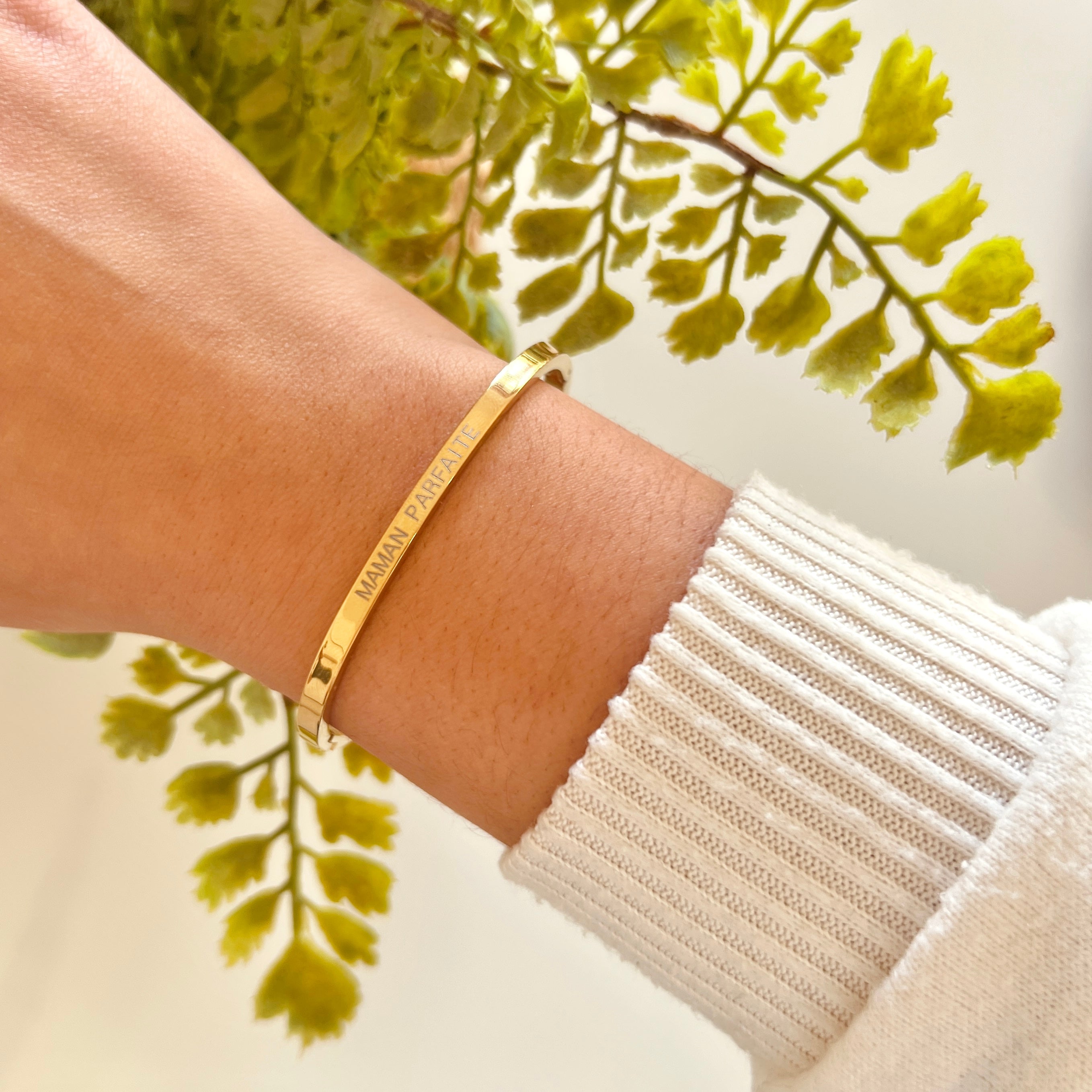 Bracelet "Maman parfaite" Écrin Divin