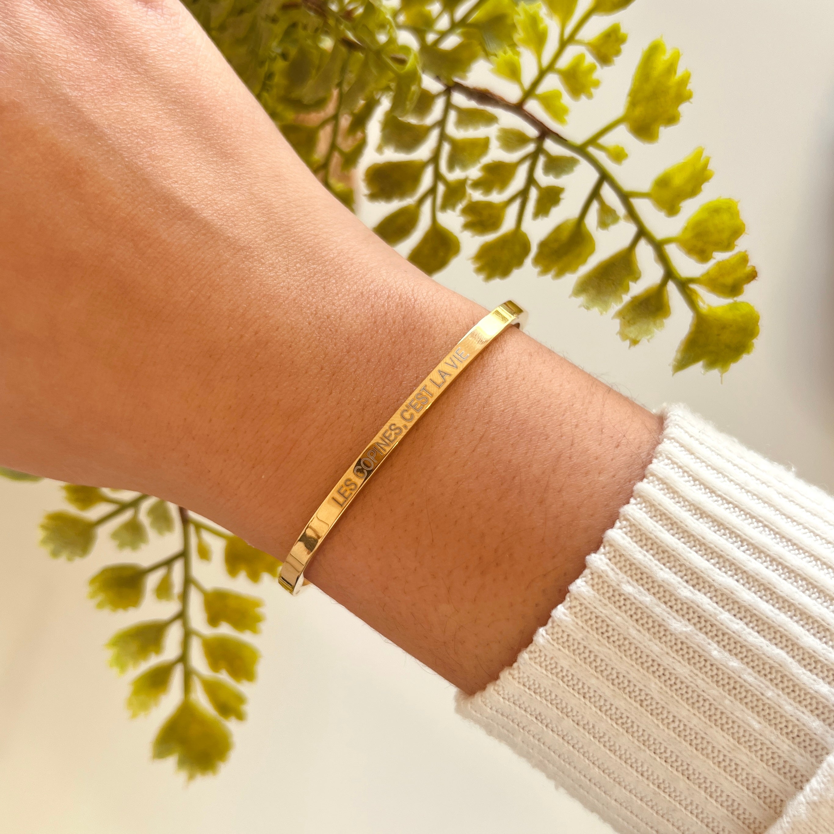 Bracelet "Les copines, c'est la vie" Écrin Divin