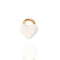 Breloque Coeur Blanc Écrin Divin