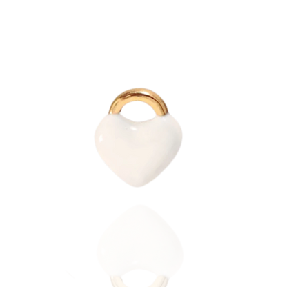 Breloque Coeur Blanc Écrin Divin