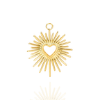 Breloque Coeur Ensoleillé Écrin Divin