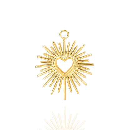Breloque Coeur Ensoleillé Écrin Divin