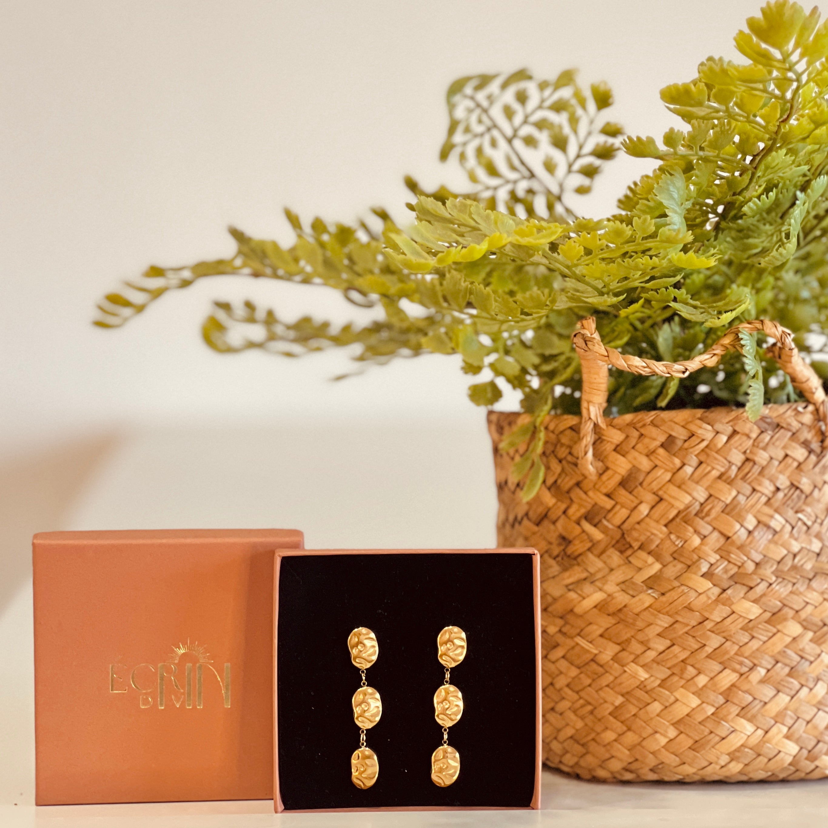 Boucles d'oreilles Violette Écrin Divin